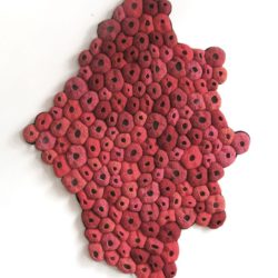 "Pelt", Crocheted Yarn, 51 x 31 x 2, 2007, $3,000
