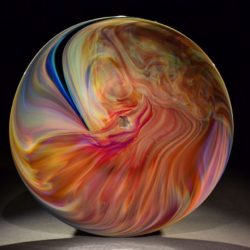 "Corona Platter", glass, 14.5” diameter, 2016, $400
