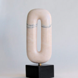 Elisabeth Page Purcell, "PinkAbstraction", 2007. Pink Portuguese Marble, 15.5" x 5.5" x 4.24"