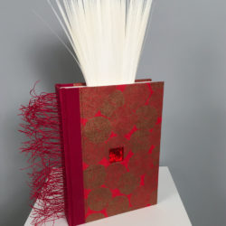 Chris Perry, "198 Ripples: piping(hot)", altered book, 16 x 10 x 2 in., 2020