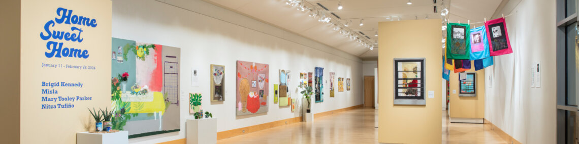Installation view of "Home Sweet Home" at Flinn Gallery